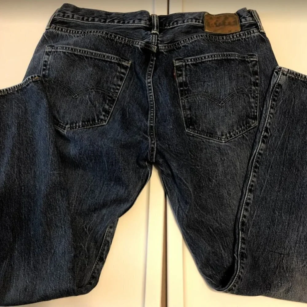 Levi's 501 Men's Denim Blue Jeans Original Fit